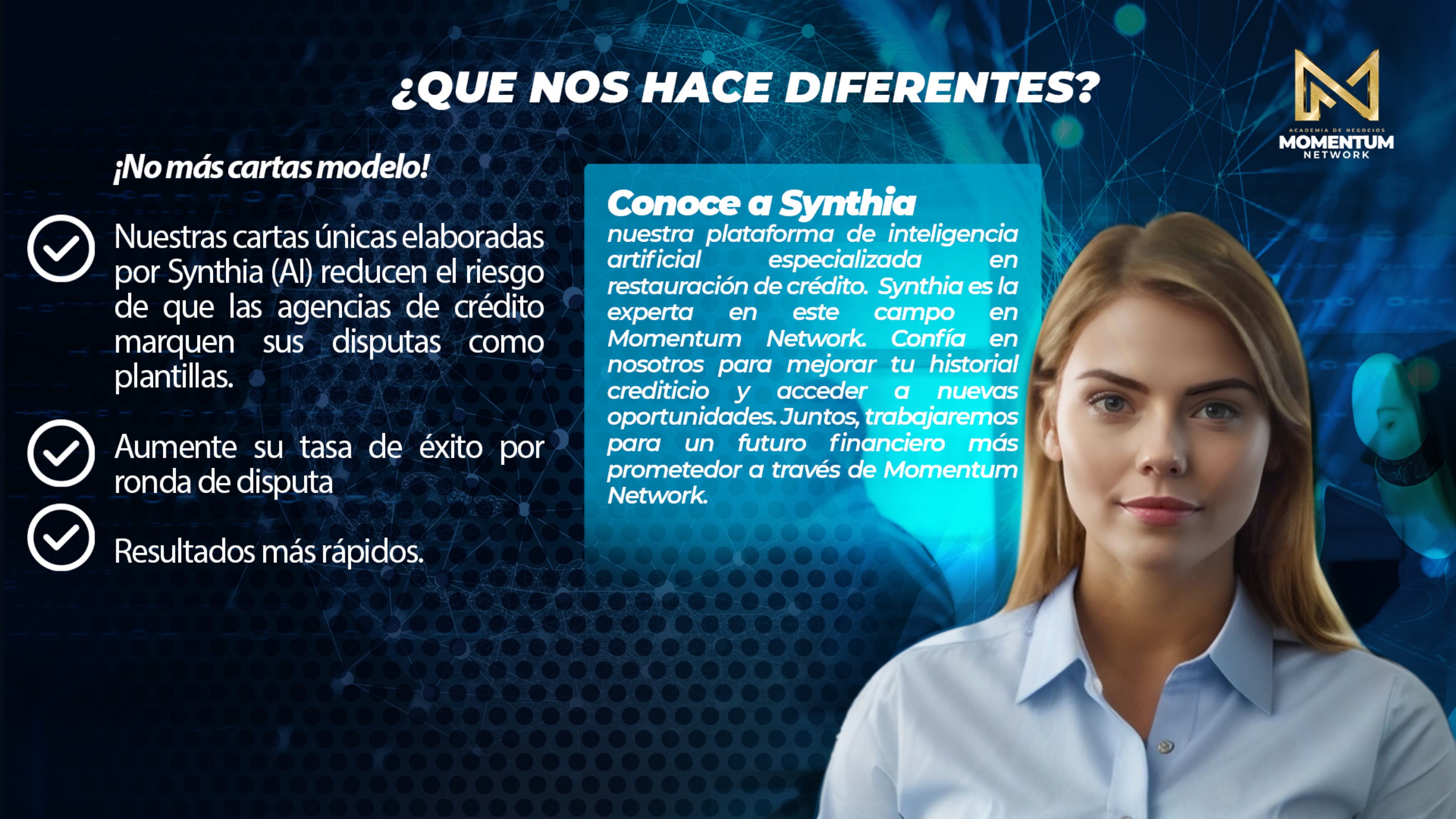 Synthia, IA para restauración de crédito