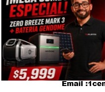 Zero Breeze Mark 3 + Batería Gendome