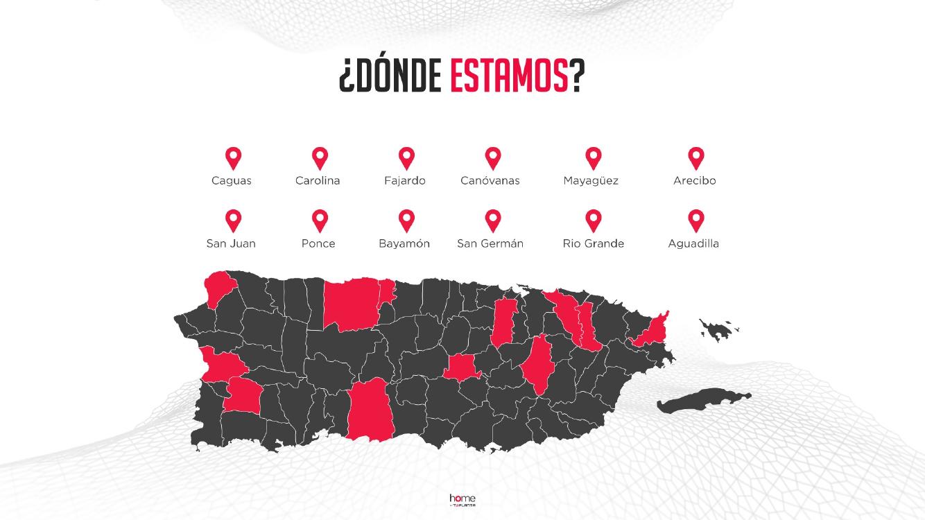 Mapa de cobertura de home by Tu Planta en Puerto Rico