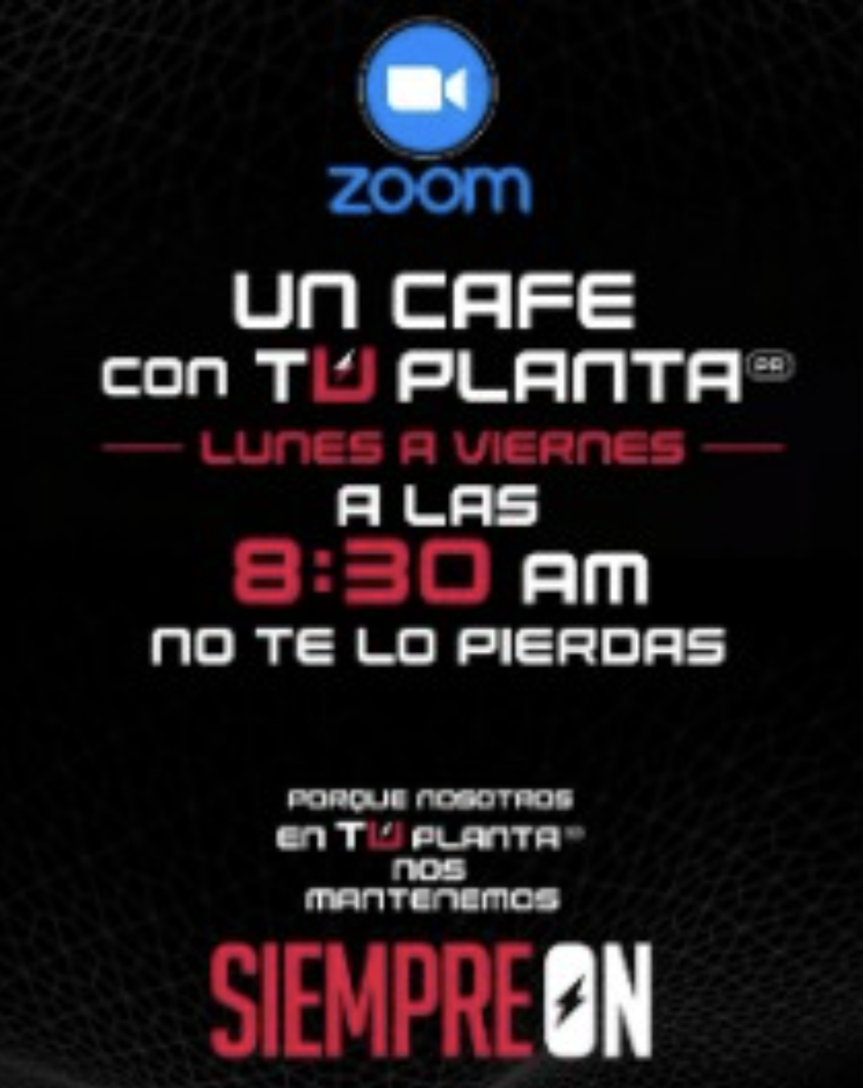 Un Café con Tu Planta — Zoom de lunes a viernes 8:30 AM